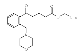 ETHYL 5-[2-(MORPHOLINOMETHYL)PHENYL]-5-OXOVALERATE structure