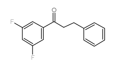 3',5'-DIFLUORO-3-PHENYLPROPIOPHENONE结构式