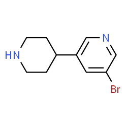 3-bromo-5-(piperidin-4-yl)pyridine结构式