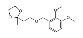 2-[2-[(2,3-dimethoxyphenyl)methoxy]ethyl]-2-methyl-1,3-dioxolane Structure