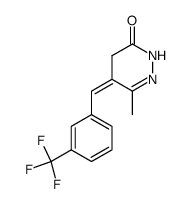 6-methyl-5-(3-(trifluoromethyl)benzylidene)-4,5-dihydropyridazin-3(2H)-one结构式