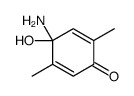 4-amino-4-hydroxy-2,5-dimethylcyclohexa-2,5-dien-1-one结构式