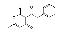 6-methyl-3-(2-phenylacetyl)pyran-2,4-dione Structure