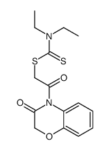 [2-oxo-2-(3-oxo-1,4-benzoxazin-4-yl)ethyl] N,N-diethylcarbamodithioate结构式