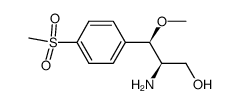 syn-(2R,3R)-[2-amino-3-methoxy-3-(4-methanesulfonyl-phenyl)-1-propanol] Structure