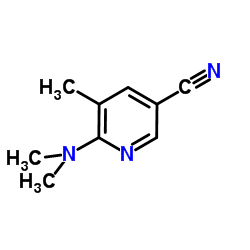 6-(Dimethylamino)-5-methylnicotinonitrile结构式