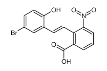 (E)-2-(5-BROMO-2-HYDROXYSTYRYL)-3-NITROBENZOIC ACID结构式