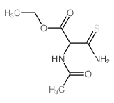 Propanoic acid, 3-amino-2-(acetylamino)-3-thioxo-,ethyl ester (9CI) structure