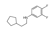 N-(2-cyclopentylethyl)-3,4-difluoroaniline结构式
