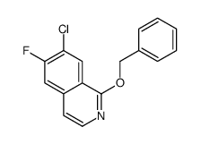 7-chloro-6-fluoro-1-phenylmethoxyisoquinoline结构式