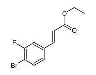 ethyl 3-(4-bromo-3-fluorophenyl)prop-2-enoate Structure