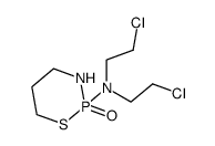 N,N-bis(2-chloroethyl)-2-oxo-1-thia-3-aza-2$l^C7H15Cl2N2OPS-phosphacyclohexan-2-amine Structure