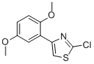 2-chloro-4-(2,5-dimethoxyphenyl)thiazole结构式