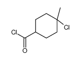 Cyclohexanecarbonyl chloride, 4-chloro-4-methyl- (9CI) structure