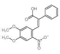 3-(4,5-dimethoxy-2-nitro-phenyl)-2-phenyl-prop-2-enoic acid Structure
