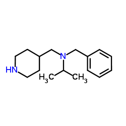 N-Benzyl-N-(4-piperidinylmethyl)-2-propanamine Structure