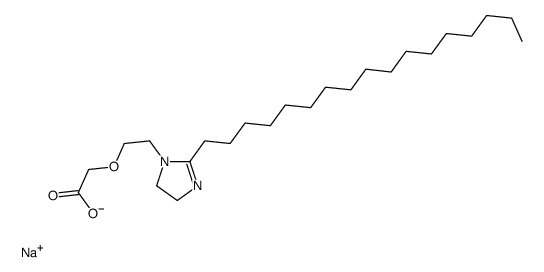 sodium [2-(2-heptadecyl-4,5-dihydro-1H-imidazol-1-yl)ethoxy]acetate结构式