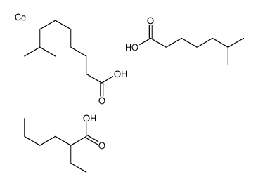 (2-ethylhexanoato-O)(isodecanoato-O)(isooctanoato-O)cerium结构式
