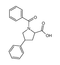 (Trans)-1-Benzoyl-4-phenyl-l-proline结构式