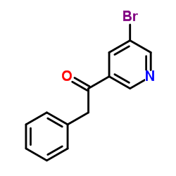 1-(5-Bromo-3-pyridinyl)-2-phenylethanone结构式