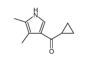 Cyclopropyl(4,5-dimethyl-1H-pyrrol-3-yl)Methanone结构式