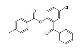 2-benzoyl-4-chlorophenyl 4-methylbenzoate结构式