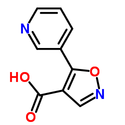 5-(3-Pyridinyl)-1,2-oxazole-4-carboxylic acid Structure