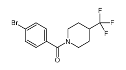 (4-溴苯基)(4-三氟甲基哌啶-1-基)甲酮结构式