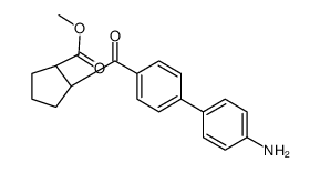 (1R,2R)-2-[(4-氨基-1,1-联苯-4-基)羰基]环戊烷羧酸甲酯结构式