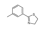 2-(3-methylphenyl)-4,5-dihydro-1,3-thiazole结构式