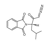 (N-Phthaloyl-L-leucyl)diazomethane Structure