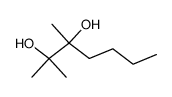 2,3-dimethyl-heptane-2,3-diol Structure