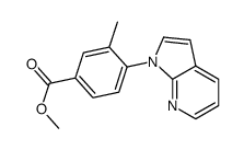 methyl 3-methyl-4-(1H-pyrrolo[2,3-b]pyridin-1-yl)benzoate结构式