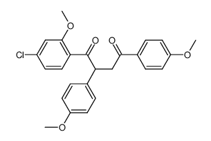 1-(4-chloro-2-methoxyphenyl)-2,4-bis(4-methoxyphenyl)butane-1,4-dione Structure