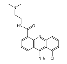 9-Amino-8-chloro-acridine-4-carboxylic acid (2-dimethylamino-ethyl)-amide结构式