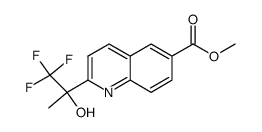 methyl 2-(2,2,2-trifluoro-1-hydroxy-1-methylethyl)quinoline-6-carboxylate结构式