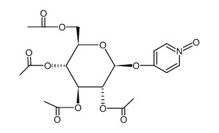 4-Hydroxy-pyridin-N-oxyd-tetraacetyl-β-D-glucosid Structure