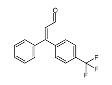 (Z)-3-phenyl-3-(4-trifluoromethylphenyl)propenal Structure