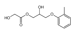 1-Glycoloyloxy-3-o-tolyloxypropan-2-ol Structure