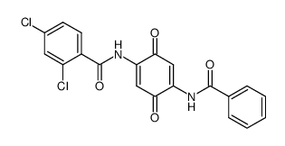 N-(4-Benzoylamino-3,6-dioxo-cyclohexa-1,4-dienyl)-2,4-dichloro-benzamide Structure