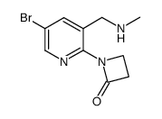2-(5-bromo-3-((methylamino)methyl)pyridin-2-yl)cyclobutanone Structure