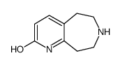 6,7,8,9-tetrahydro-5H-pyrido[2,3-d]azepin-2-ol结构式