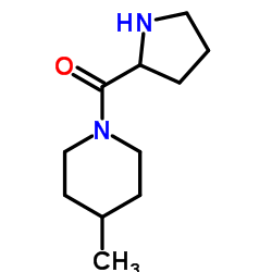 (4-METHYL-PIPERIDIN-1-YL)-PYRROLIDIN-2-YL-METHANONE structure