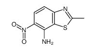 Benzothiazole, 7-amino-2-methyl-6-nitro- (6CI) structure