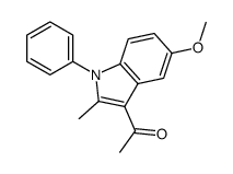 1-(5-methoxy-2-methyl-1-phenylindol-3-yl)ethanone Structure