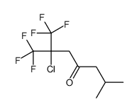 2-Chloro-1,1,1-trifluoro-6-methyl-2-(trifluoromethyl)-4-heptanone结构式