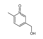 3-Pyridinemethanol,6-methyl-,1-oxide(6CI) Structure