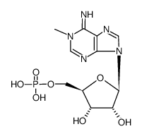 1-methyl-6,N6-didehydro-1,6-dihydro-[5']adenylic acid结构式