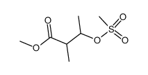 methyl 2-methyl-3-((methylsulfonyl)oxy)butanoate Structure