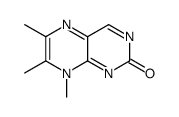 2(8H)-Pteridinone,6,7,8-trimethyl-(6CI)结构式